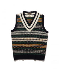 gim × BEAMS PLUS / 別注 Fair Isle Cricket Vest