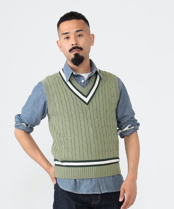 BEAMS PLUS（ビームス プラス）ALAN PAINE / 別注 Cotton Criket Vest 