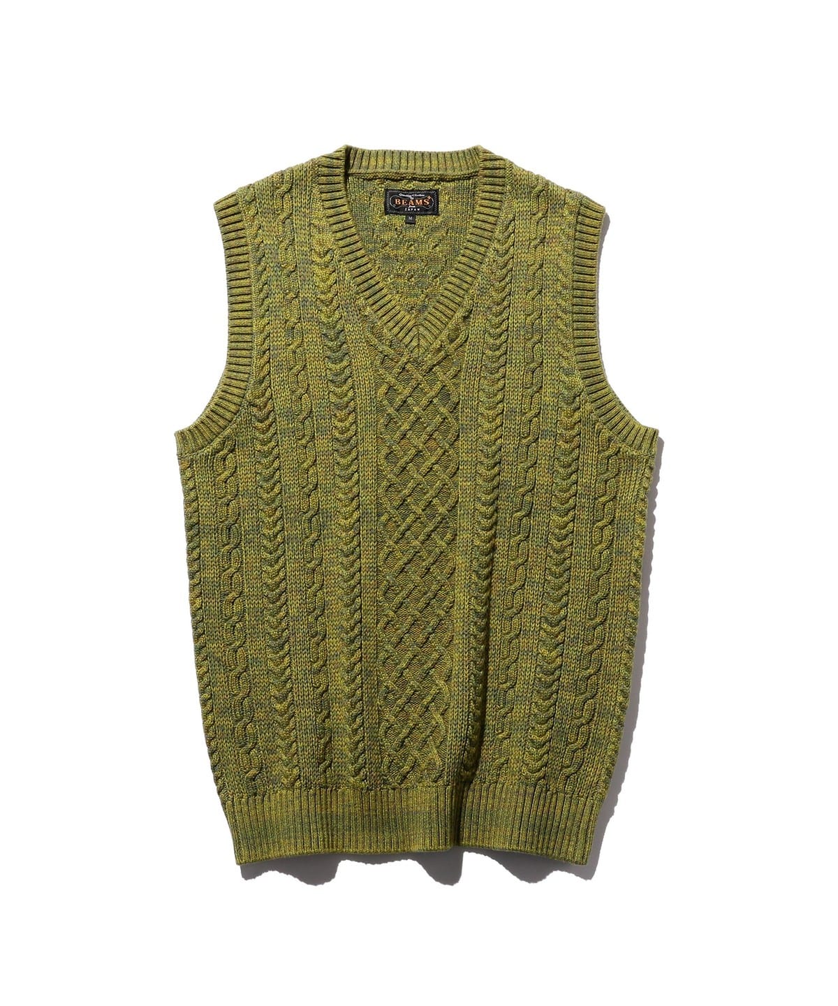 Alan Pattern Vest Cotton Cashmere トップス MEN GREEN XL Alan Pattern Vest Cotton Cashmere トップス MEN GREEN XL