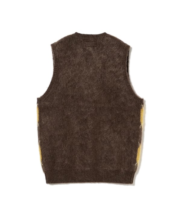 BEAMS PLUS（ビームス プラス）Argyle Vest Mohair（トップス