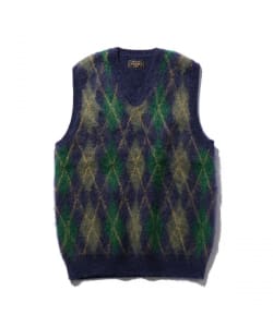 BEAMS PLUS / Argyle Vest Mohair