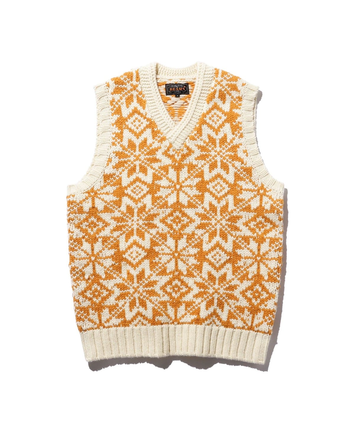 Snow Pattern Vest 3G トップス MEN GOLD M Snow Pattern Vest 3G トップス MEN GOLD M