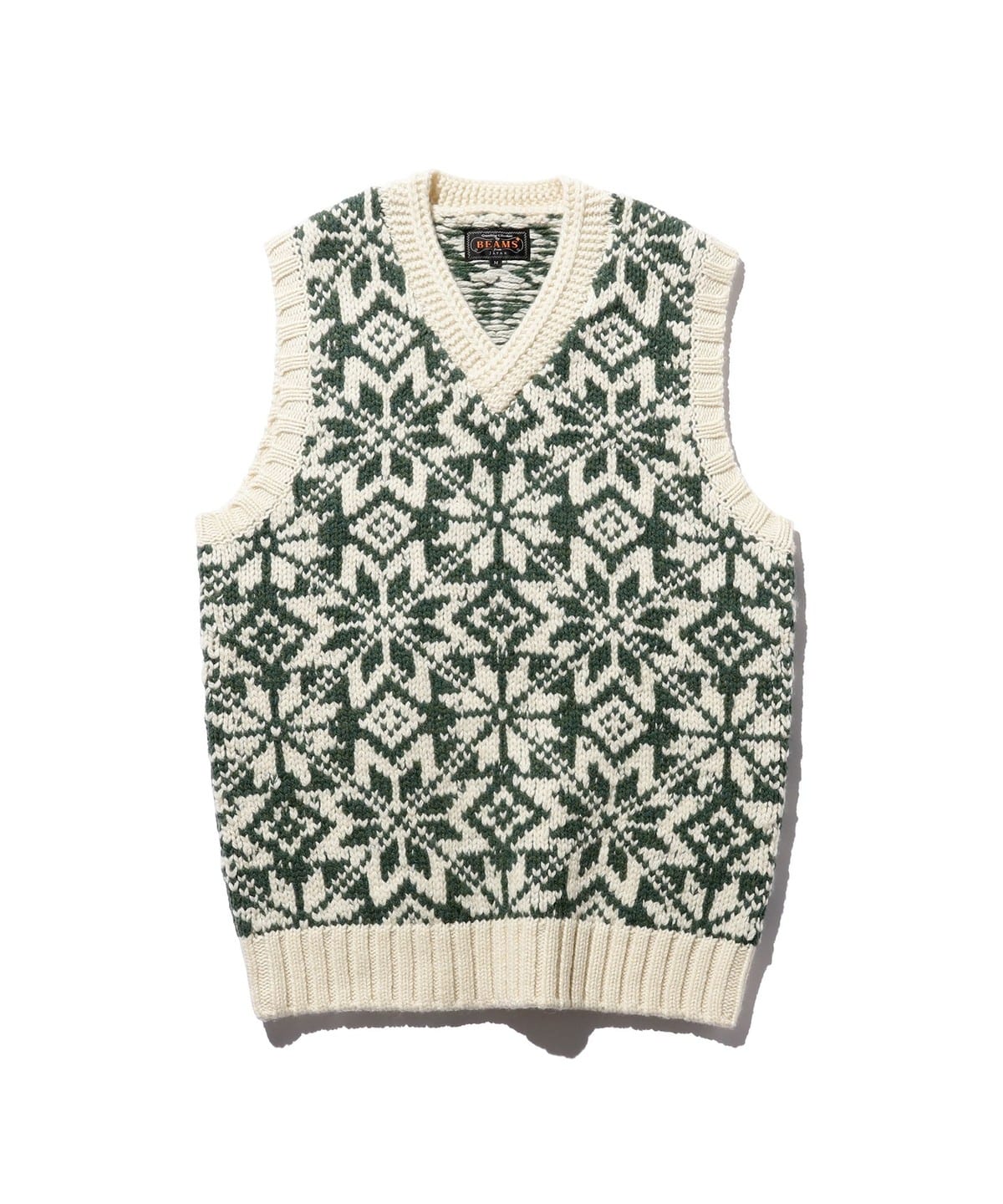 Snow Pattern Vest 3G トップス MEN GREEN S Snow Pattern Vest 3G トップス MEN GREEN S