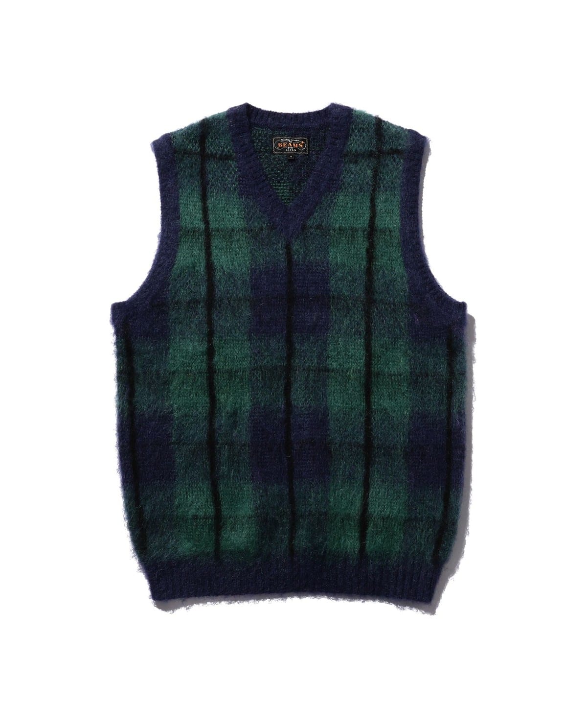 Check Vest Mohair トップス MEN NAVY L Check Vest Mohair トップス MEN NAVY L