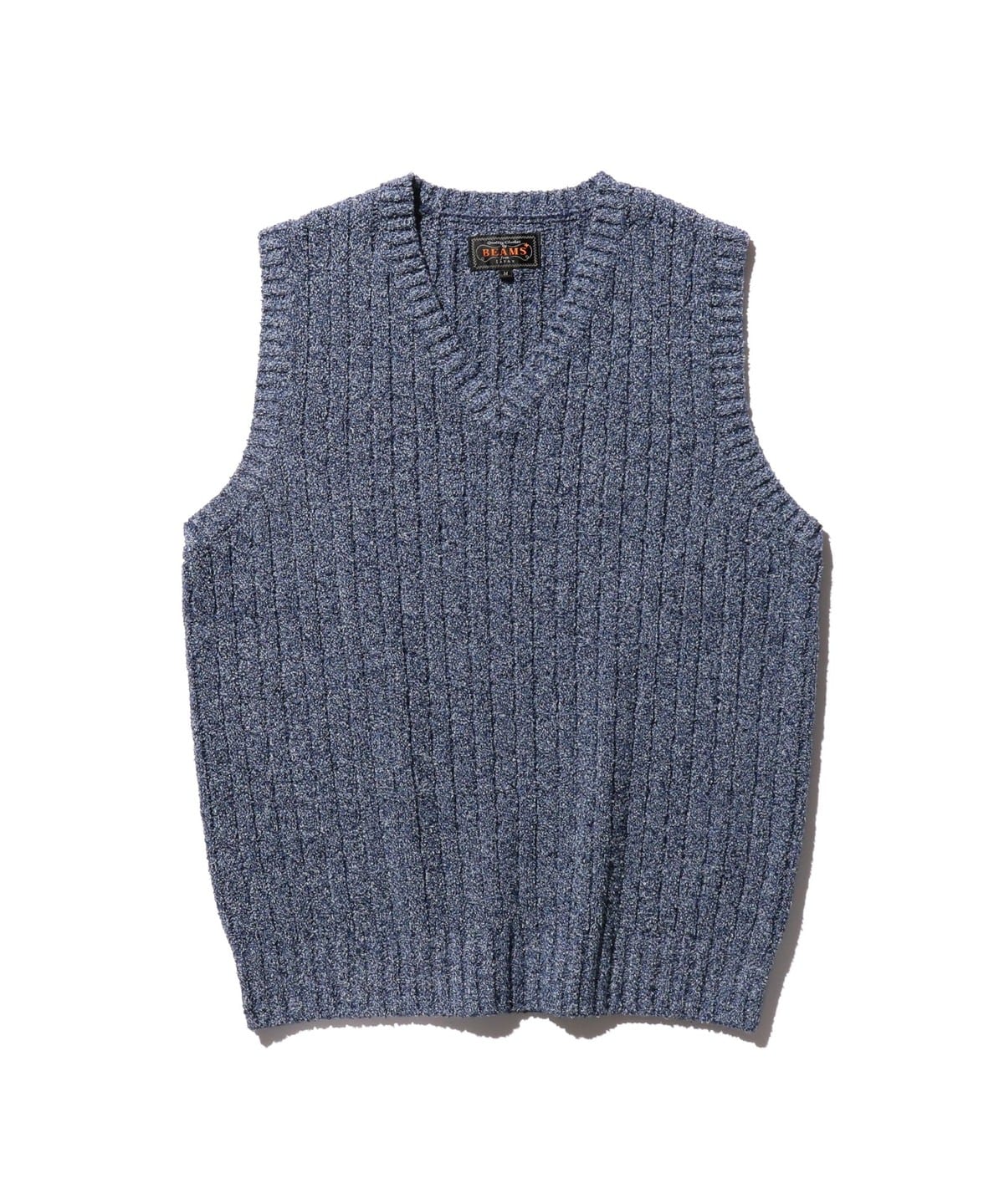 Cable Vest Cotton Linen トップス MEN NAVY XL Cable Vest Cotton Linen トップス MEN NAVY XL