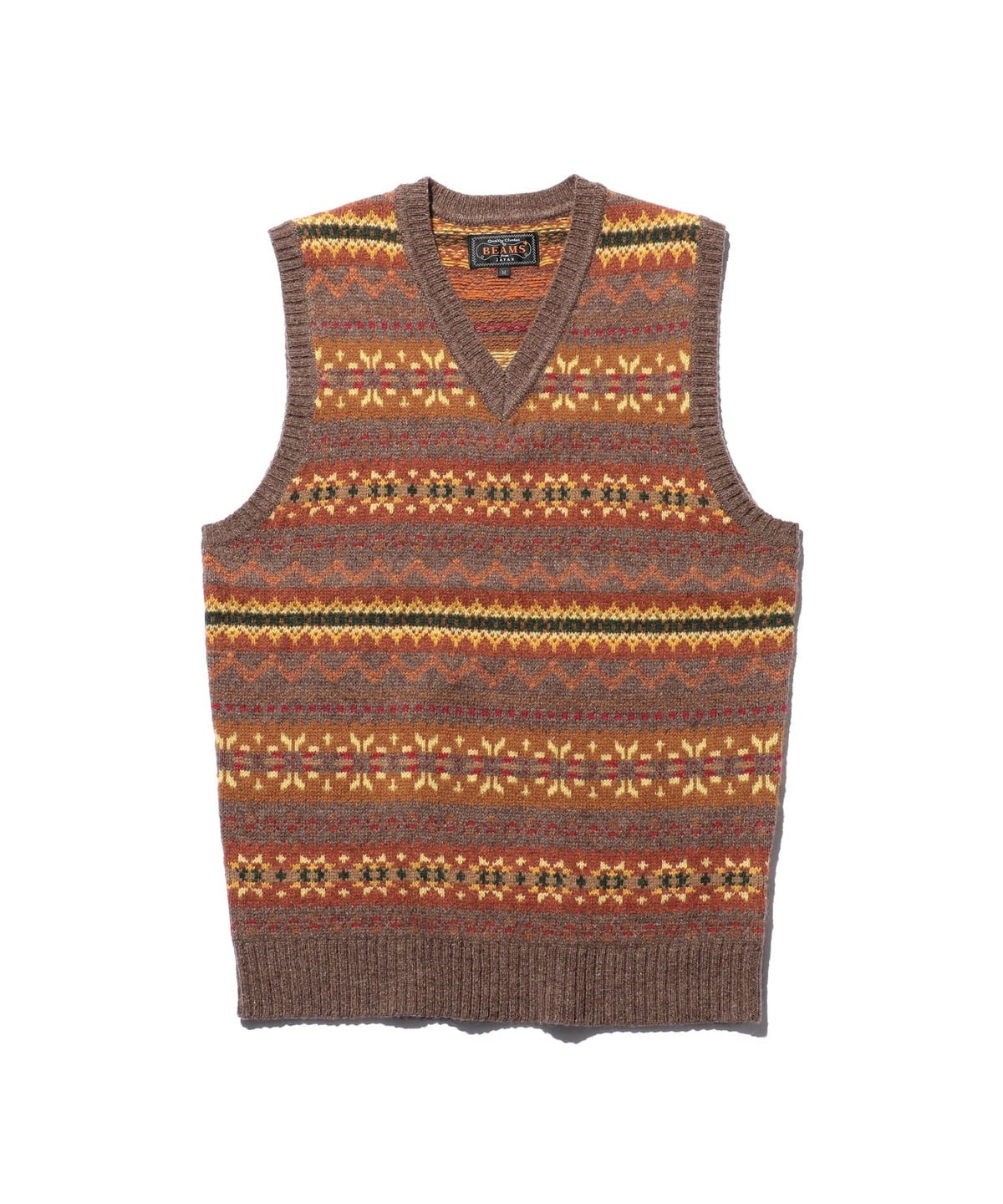 ✨美品✨ BEAMS PLUS フェアアイル柄 総柄 ベスト ウール ✨美品✨ BEAMS PLUS フェアアイル柄 総柄 ベスト ウール BEAMS