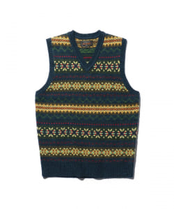 Knit Vest Fair isle Pattern