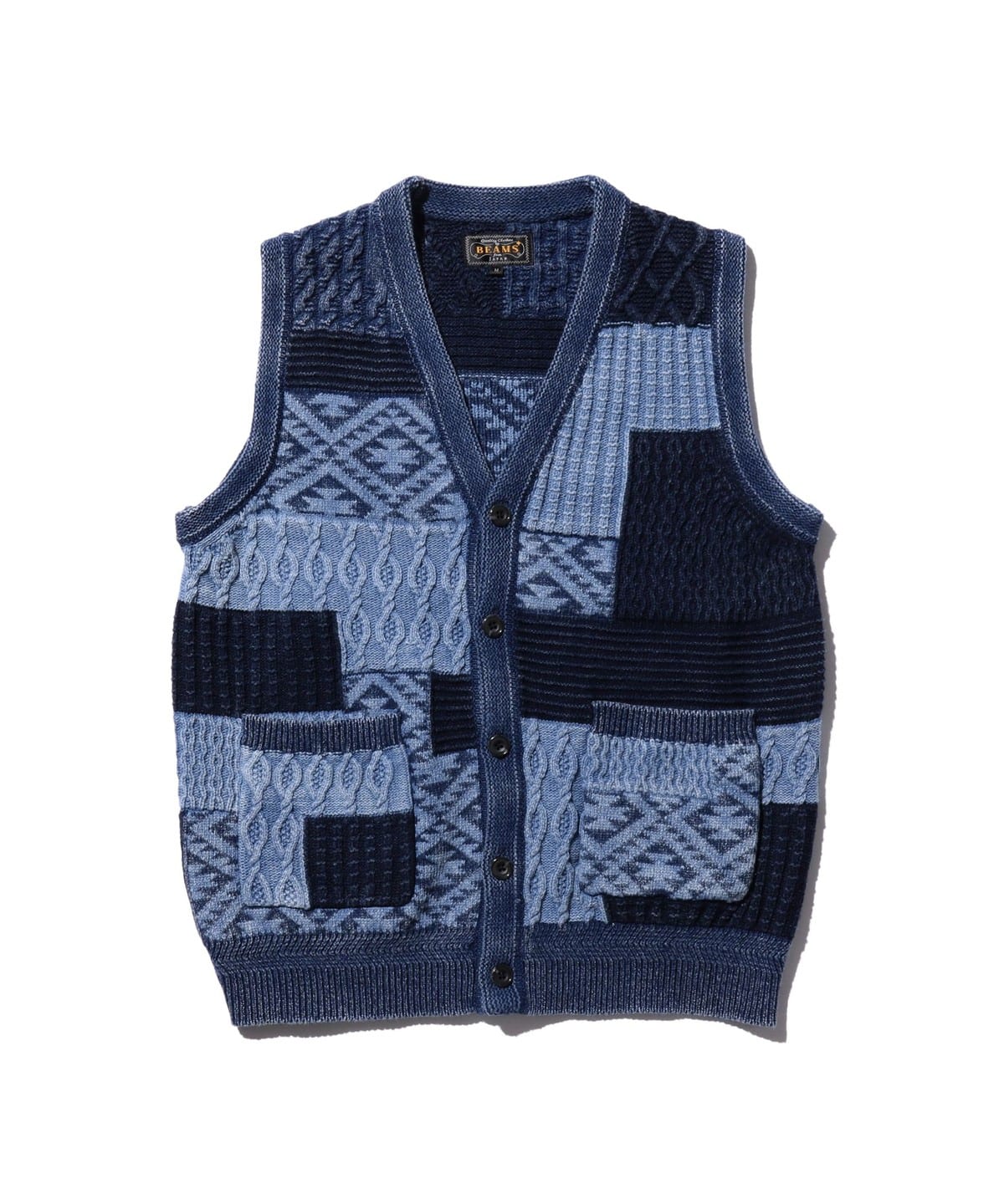 Indigo Vest トップス MEN INDIGO L Indigo Vest トップス MEN INDIGO L