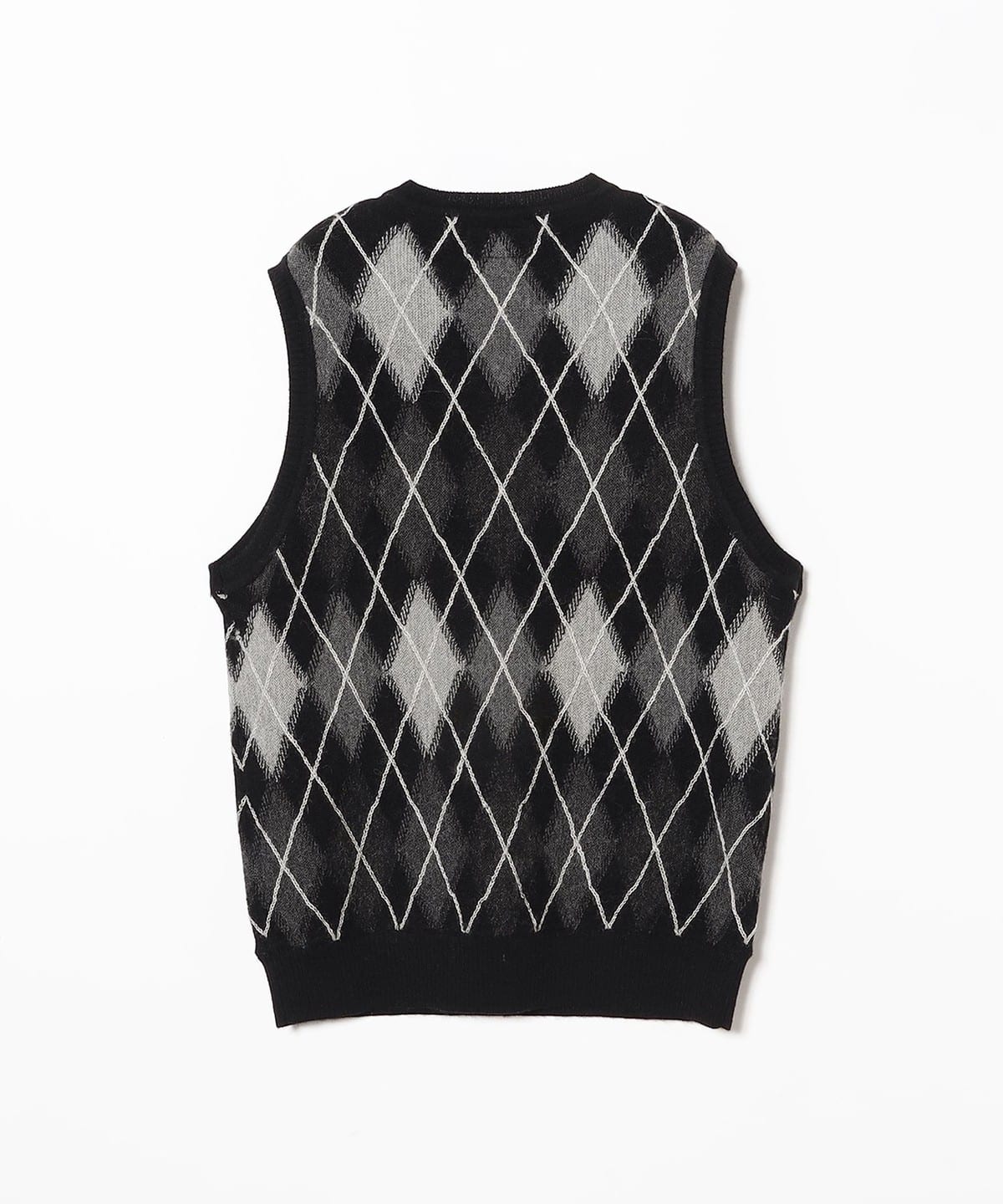 BEAMS PLUS（ビームス プラス）Knit Vest Intarsia Argyle Pattern