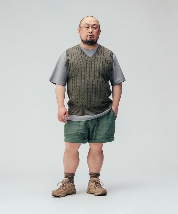 BEAMS PLUS（ビームス プラス）V-Neck Vest Cable（トップス ベスト