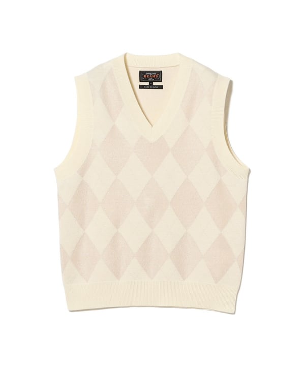 BEAMS PLUS（ビームス プラス）Shadow Argyle Vest（トップス ベスト