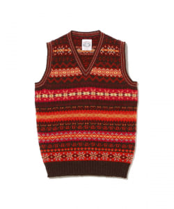 【別注】Jamieson’s / Fairsile V-Neck Knit Vest