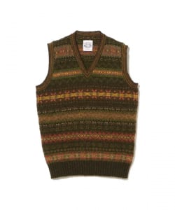 【別注】Jamieson’s / Fairsile V-Neck Knit Vest