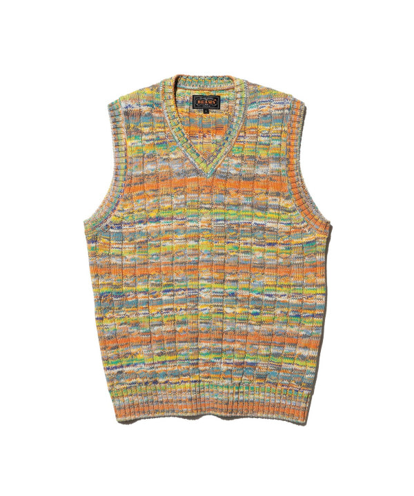 Cable Knit Vest Kasuri