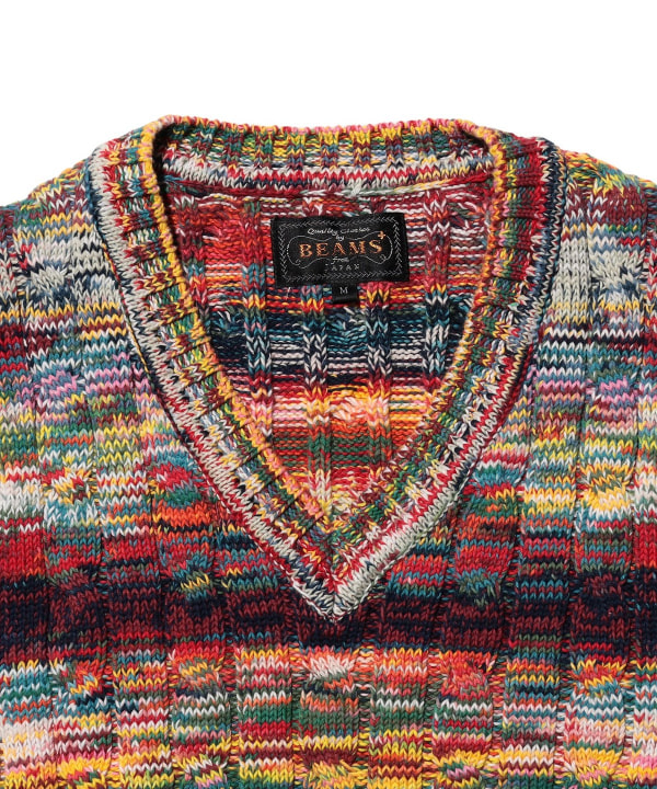 Cable Knit Vest Kasuri