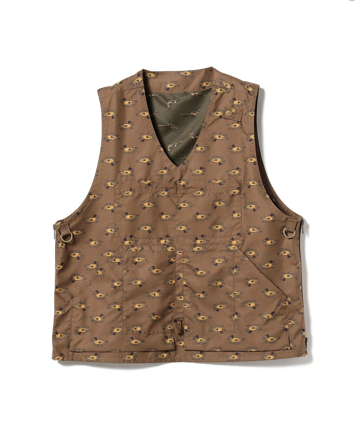 高評価アイテム BEAMS PLUS（ビームス プラス）Adventure Vest Polyester Animal バイクウェア・装備