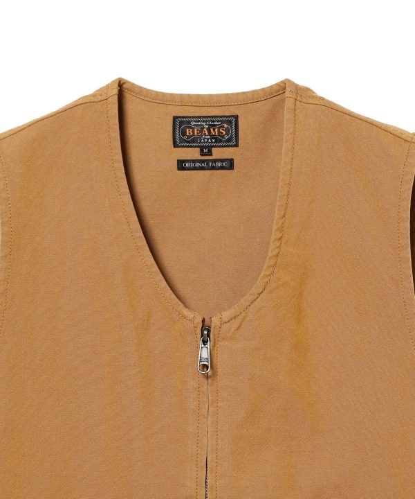 BEAMS PLUS（ビームス プラス）BEAMS PLUS / WORK Zip Vest Canvas 