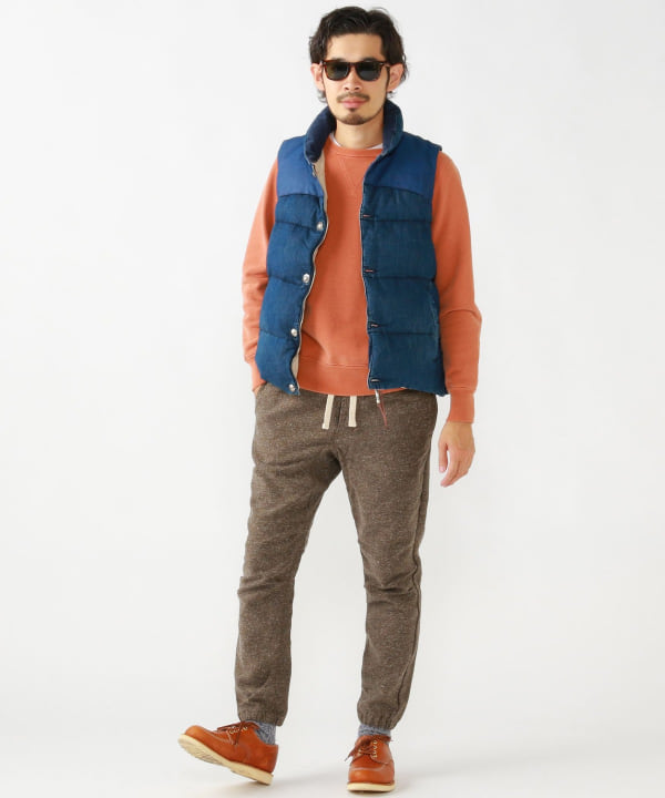 BEAMS PLUS（ビームス プラス）REMI RELIEF × BEAMS PLUS / 別注 Denim Down Vest（ブルゾン ...