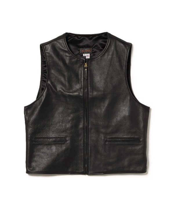 BEAMS PLUS（ビームス プラス）LEATHER VEST（トップス ベスト）通販