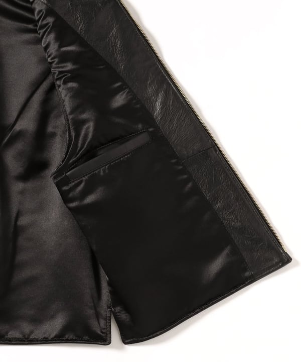 BEAMS PLUS（ビームス プラス）LEATHER VEST（トップス ベスト）通販