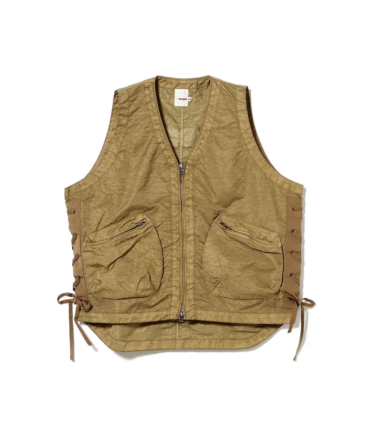 【別注】dip ディップ / Military Lace-up Vest トップス MEN COYOTE XL 【別注】dip ディップ / Military Lace-up Vest トップス MEN COYOTE XL