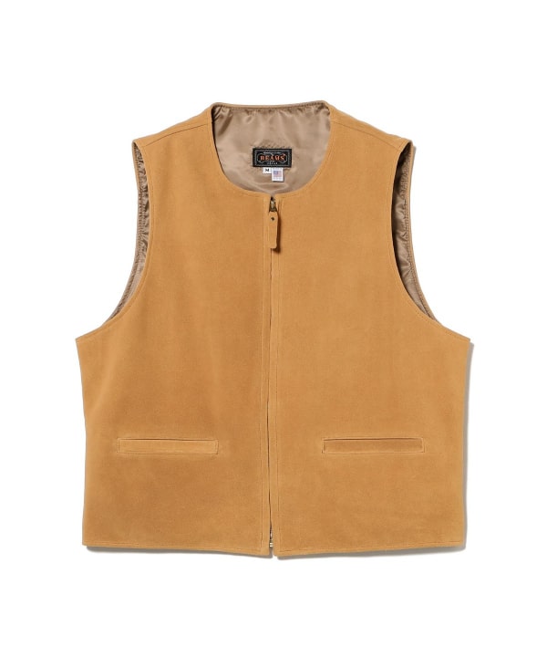 BEAMS PLUS（ビームス プラス）Zip Vest Suede Leather（トップス