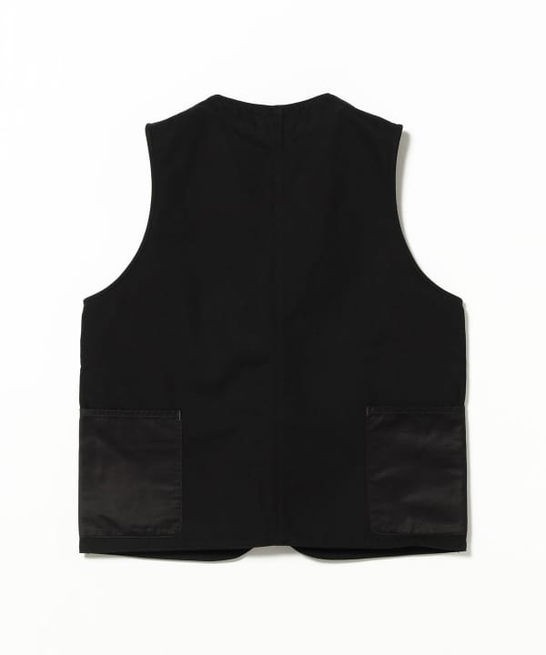 POST OVERALLS / #3504-CSB Royal Moody : cotton serge combo black