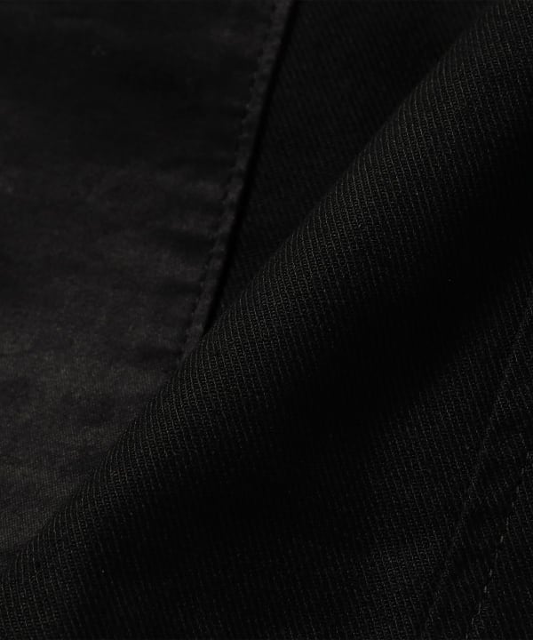POST OVERALLS / #3504-CSB Royal Moody : cotton serge combo black