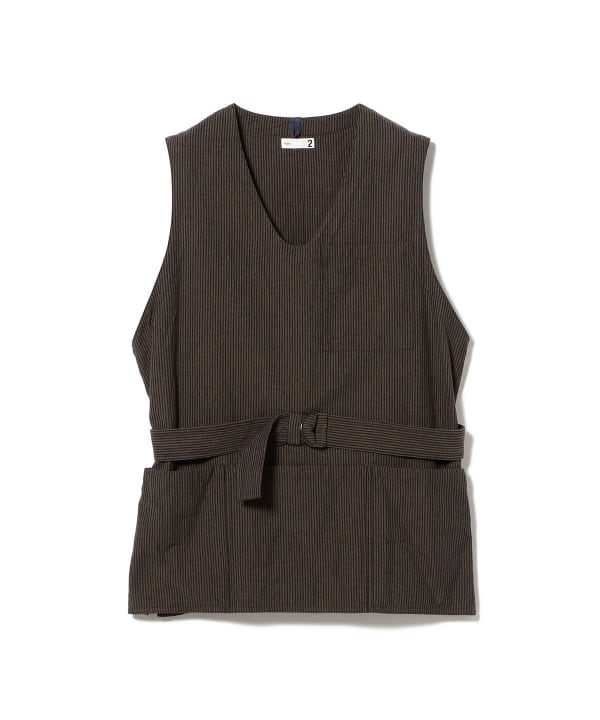 ts(s) / Artisan Vest - Seersucker Stripe Cotton*Wool Cloth