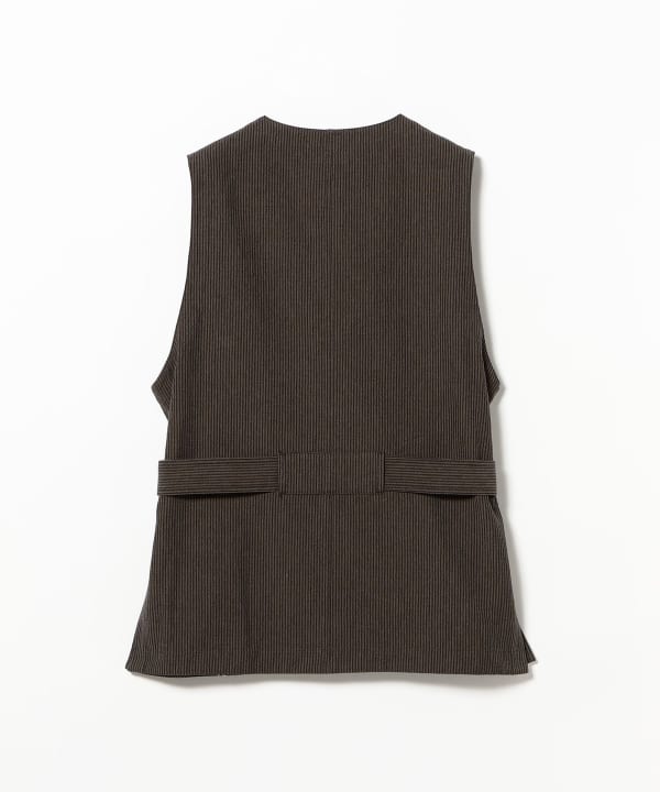 ts(s) / Artisan Vest - Seersucker Stripe Cotton*Wool Cloth