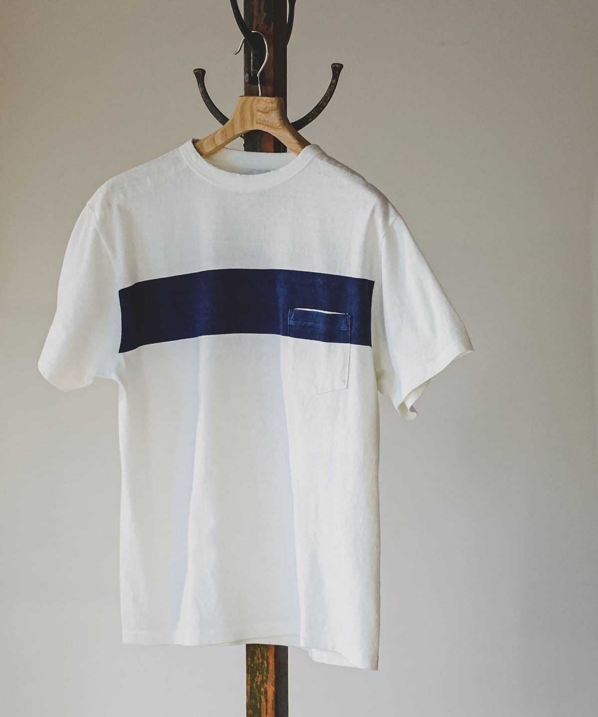【別注】KAPTAIN SUNSHINE キャプテン サンシャイン / WEST COAST T-shirt Tシャツ・カットソー MEN WHT*NAVY LINE M 【別注】KAPTAIN SUNSHINE キャプテン サンシャイン / WEST COAST T-shirt Tシャツ・カットソー MEN WHT*NAVY LINE M