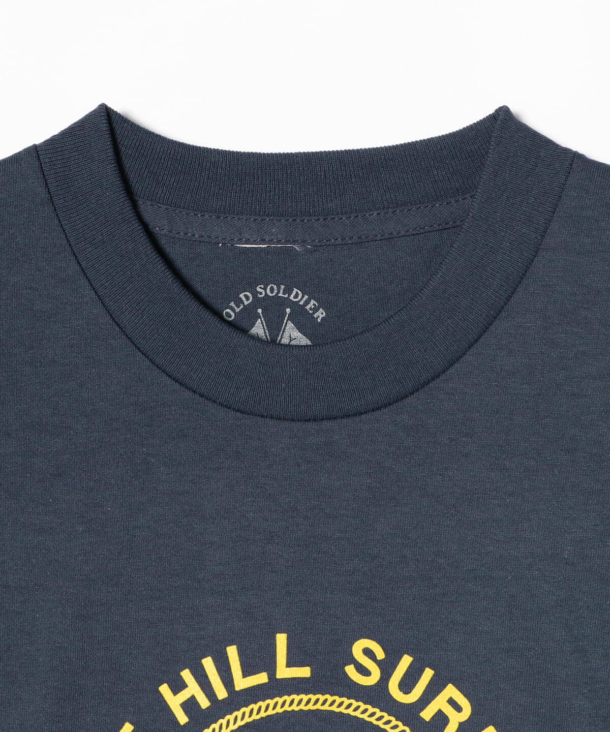 BEAMS PLUS（ビームス プラス）OLD SOLDIER / SURFMEN TEE NAVY（T