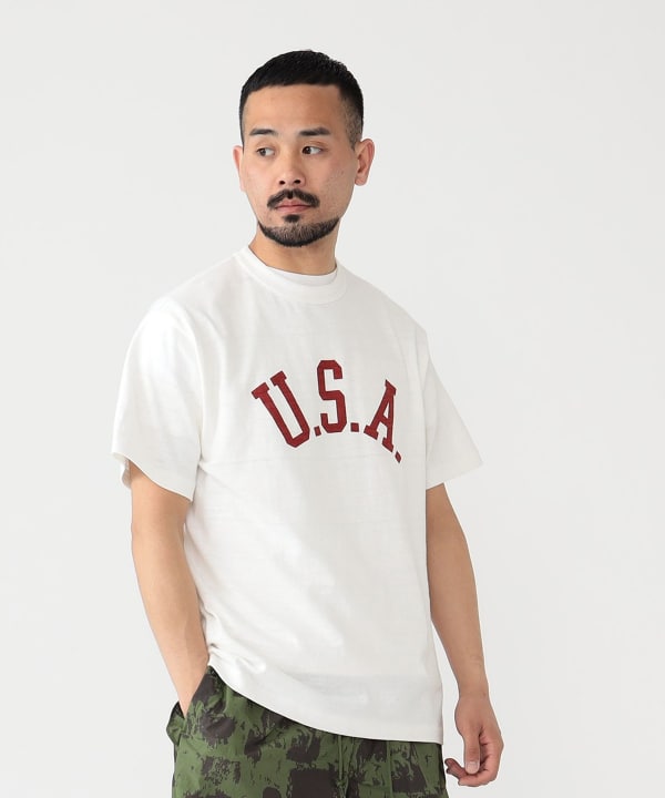 BEAMS PLUS（ビームス プラス）【BLACK FRIDAY】【別注】WAREHOUSE & CO. / Lot 4601 Print  Tshirt（Tシャツ・カットソー プリントTシャツ）通販｜BEAMS