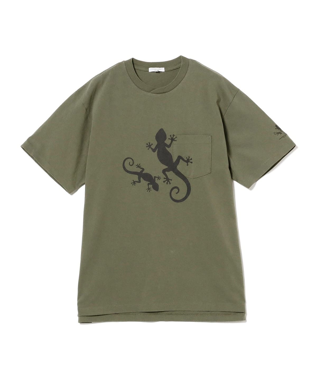 ENGINEERED GARMENTS エンジニアド ガーメンツ / PRINTED CROSS CREW NECK T-SHIRT OLIVE Tシャツ・カットソー MEN B - Olive L ENGINEERED GARMENTS エンジニアド ガーメンツ / PRINTED CROSS CREW NECK T-SHIRT OLIVE Tシャツ・カットソー MEN B - Olive L