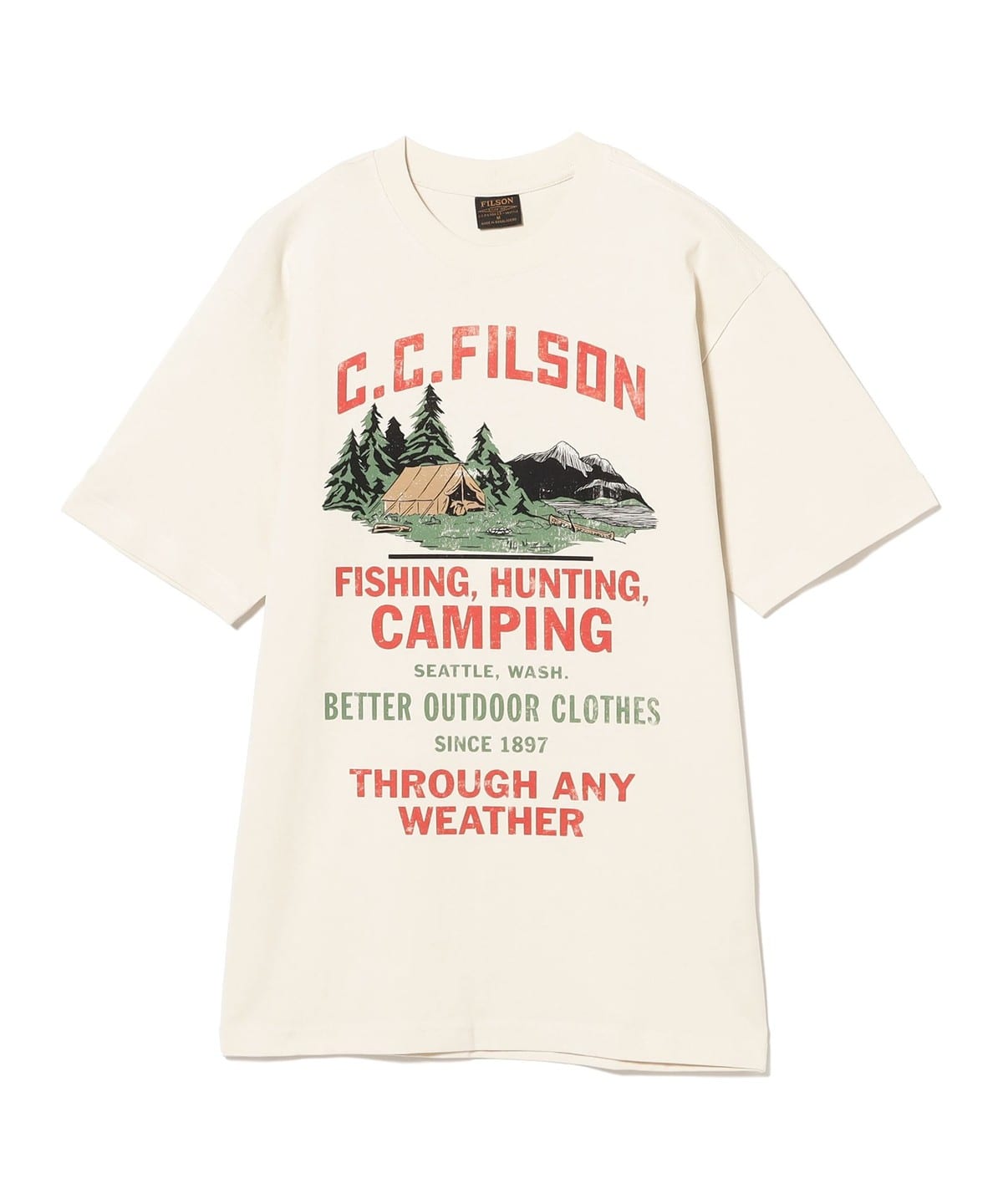 FILSON フィルソン / FRONTIER GRAPHIC T-SHIRT Tシャツ・カットソー MEN アイボリー L FILSON フィルソン / FRONTIER GRAPHIC T-SHIRT Tシャツ・カットソー MEN アイボリー L