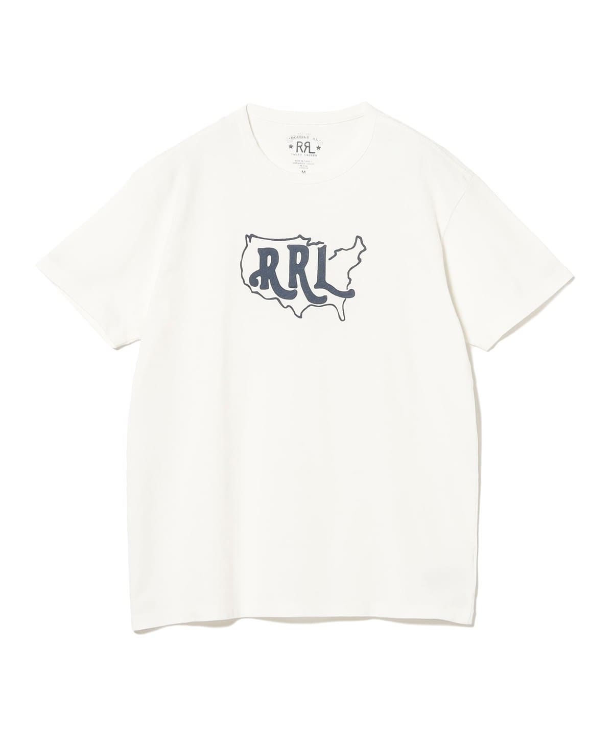 RRL ダブルアールエル / Logo Cotton-Hemp Jersey T-Shirt Tシャツ・カットソー MEN 100 WHITE L RRL ダブルアールエル / Logo Cotton-Hemp Jersey T-Shirt Tシャツ・カットソー MEN 100 WHITE L