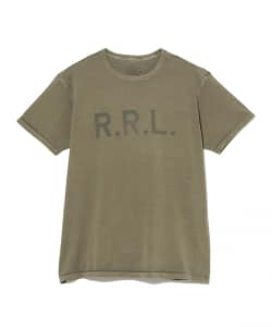 RRL / Garment-Dyed Logo Jersey T-Shirt