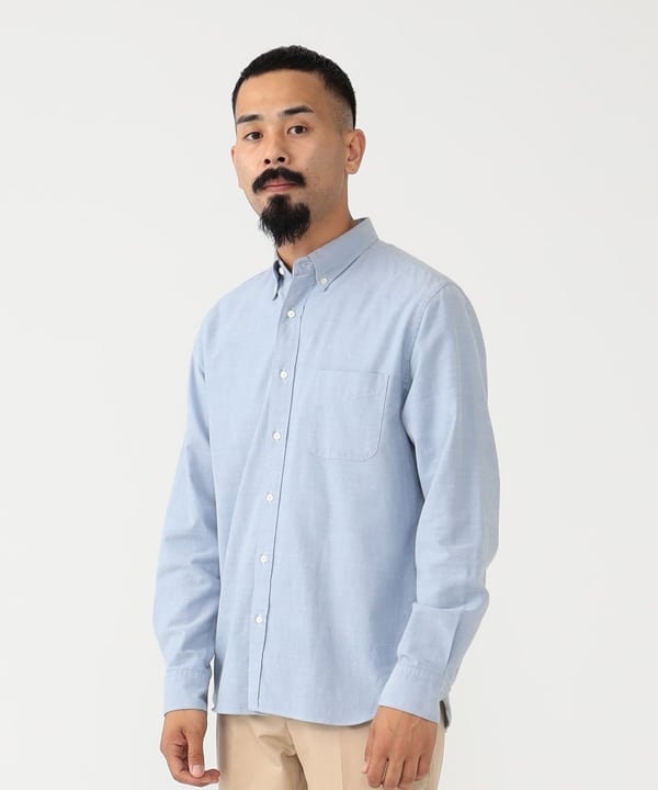 beams plus shirt M size White