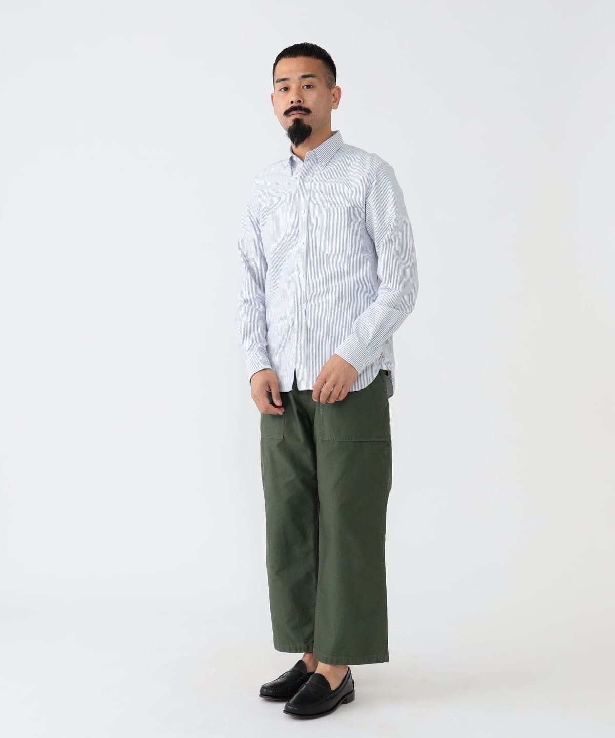 BEAMS PLUS BD Oxford Candy Stripe (Shirts, Blouses BEAMS PLUS