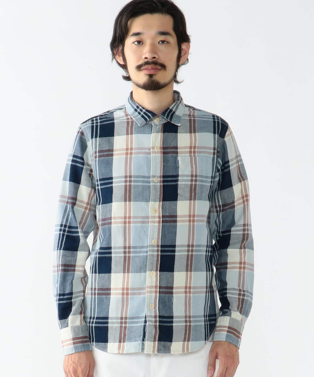 【アウトレット】REMI RELIEF × BEAMS PLUS / 別注 Indigo Check