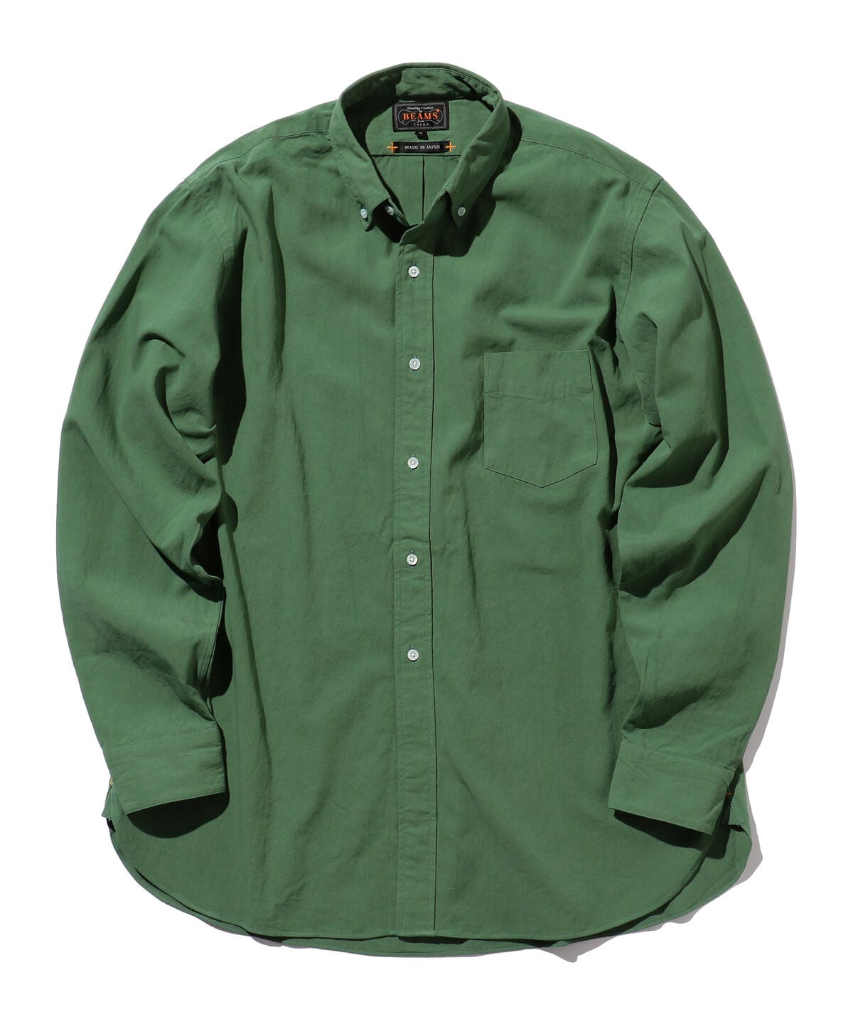 強撚 オックスフォード 近江晒し ボタンダウンシャツ クラシックフィット シャツ・ブラウス MEN GREEN S 強撚 オックスフォード 近江晒し ボタンダウンシャツ クラシックフィット シャツ・ブラウス MEN GREEN S