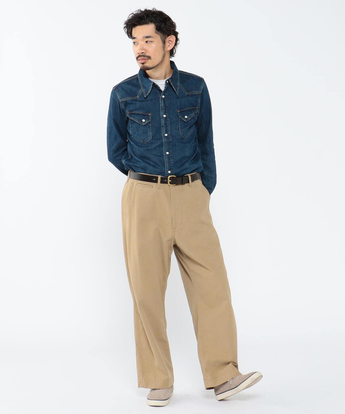 BEAMS PLUS（ビームス プラス）REMI RELIEF / Denim Western shirt