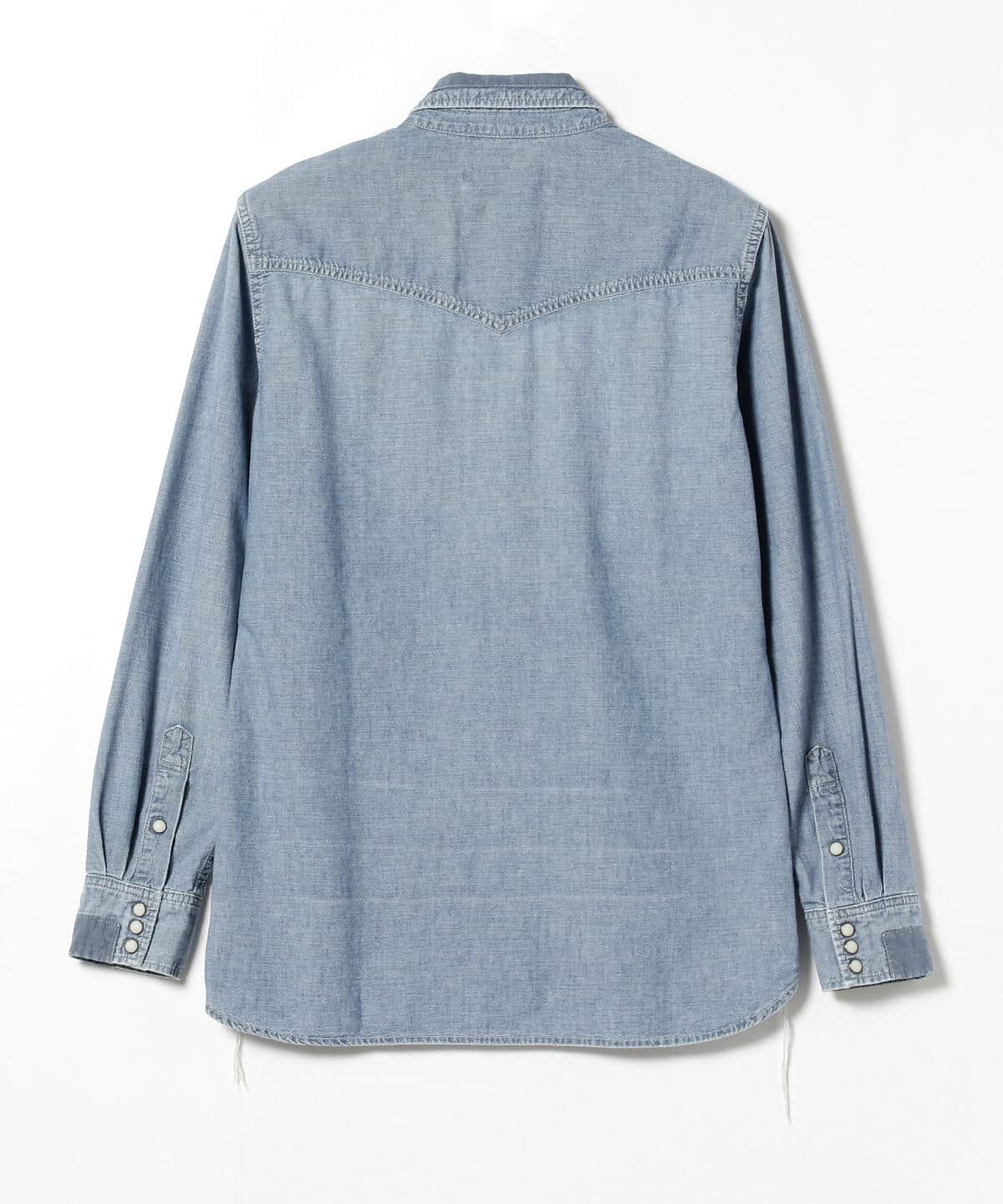 BEAMS PLUS（ビームス プラス）REMI RELIEF / Chambray Western shirt Used（シャツ・ブラウス カジュアル シャツ）通販｜BEAMS