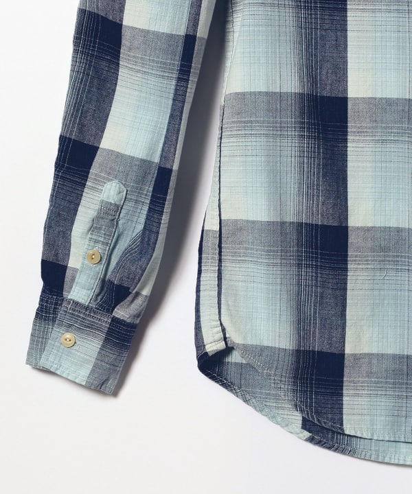 BEAMS PLUS REMI RELIEF × BEAMS PLUS / 別注Indigo Check Shirt 23SS