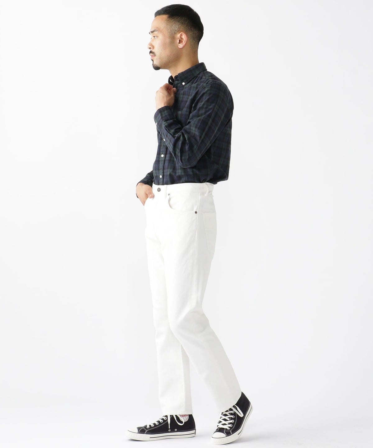 BEAMS PLUS（ビームス プラス）B.D. Indigo Yarn Tartan（シャツ