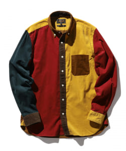 ▲BEAMS PLUS / コーデュロイ パネル ボタンダウン シャツ 21