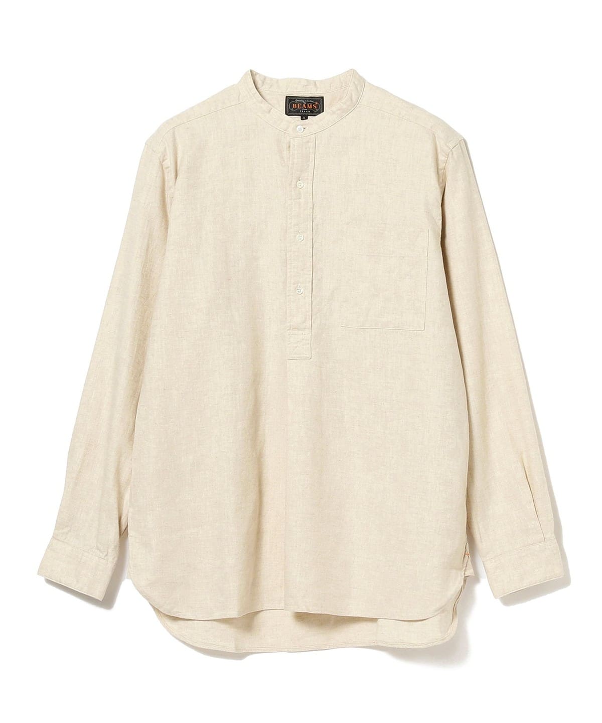 BEAMS PLUS（ビームス プラス）Band Collar Pullover Cotton Linen