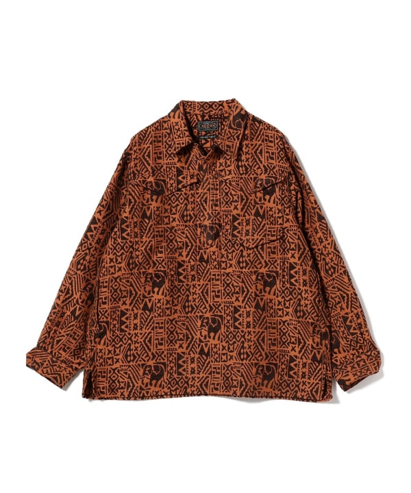 H&amp;M - ジャカードパターンシャツ ジャカードシャツ - パウダーピンク／ストライプ - レディース
