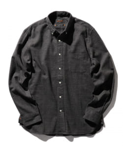 ▲BEAMS PLUS / シャギー グレンチェック ボタンダウン シャツ