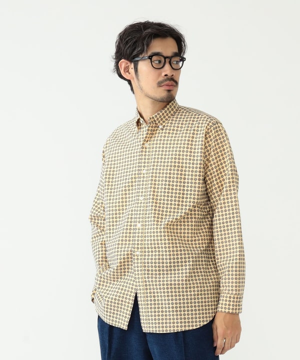 BEAMS PLUS BEAMS PLUS BEAMS PLUS / Oxford print button down shirt